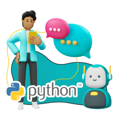Умный чат-бот на Python - КИБЕРшкола программирования для детей, компьютерные курсы для школьников, начинающих и подростков - KIBERone г. Одинцово