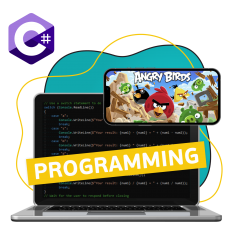 Программирование на C#. Удивительный мир 2D-игр - КИБЕРшкола программирования для детей, компьютерные курсы для школьников, начинающих и подростков - KIBERone г. Одинцово