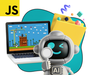Язык программирования JavaScript + AI. Проектное обучение + геймификация + AI-помощники - КИБЕРшкола программирования для детей, компьютерные курсы для школьников, начинающих и подростков - KIBERone г. Одинцово
