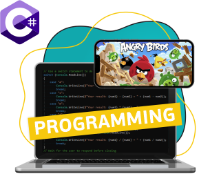 Программирование на C#. Удивительный мир 2D-игр - Школа программирования для детей, компьютерные курсы для школьников, начинающих и подростков - KIBERone г. Одинцово